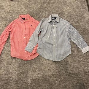 2 size 7 Polo button downs